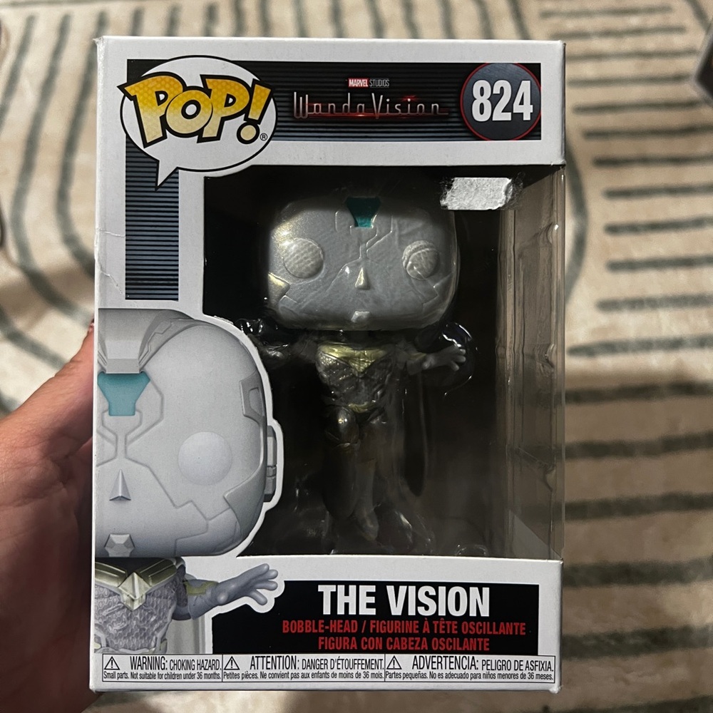 Funko Pop! The Vision Action Figure - Silver and Blue